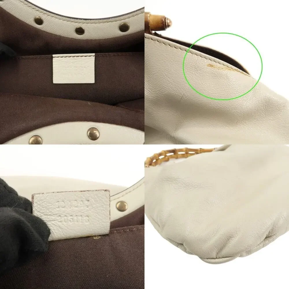 Gucci Bamboo Leather Handbag Beige